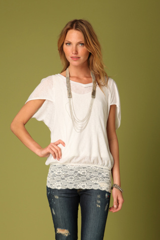 Lace Bottom Tunic