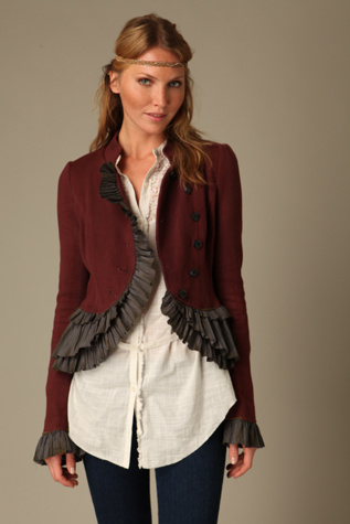 Military Ruffle Jacket