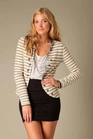 Studded Stripe Blazer