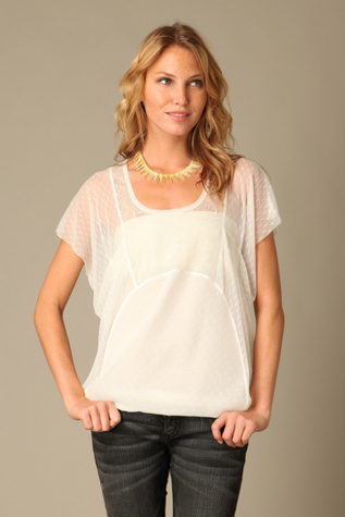 So Sheer Draped Top
