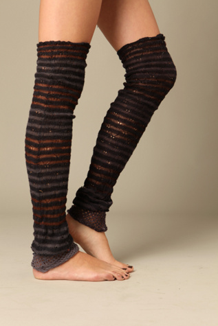 Mesh Stripe Legwarmer