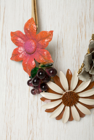 One of a Kind Vintage Flower Necklace