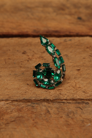 Vintage Crystal Cocktail Ring