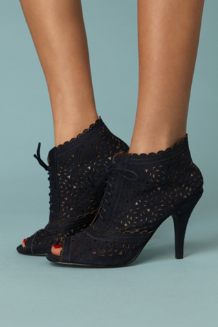 Cut Out Eyelet Bootie