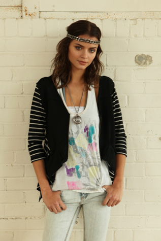 We The Free Assymetrical Jacket