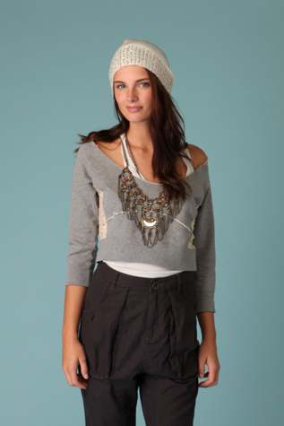 Daylight Lace Cropped Pullover