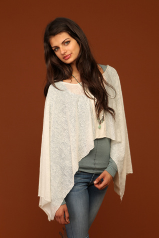 Modern Pointelle Poncho