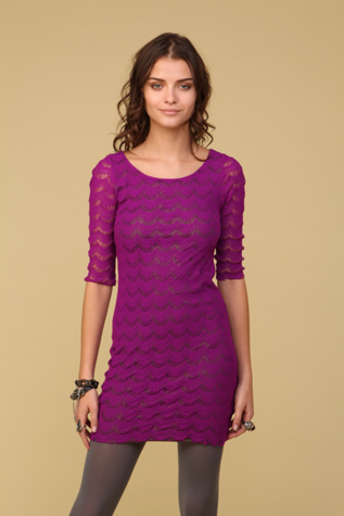 On The Fringe Lace Dress