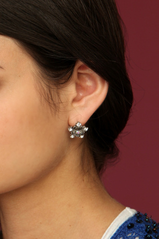 Flower Rhinestone Studs