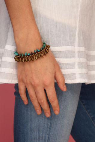 Crawling Turquoise Bracelet
