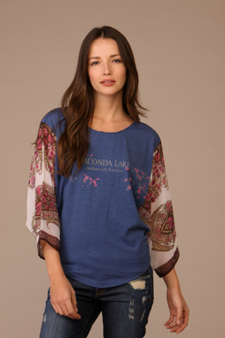 We The Free Scarf Sleeve Tee