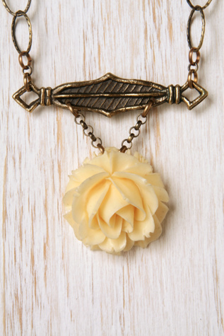 Vintage Flower One Of A Kind Necklace