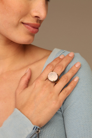 Pink Drop Ring