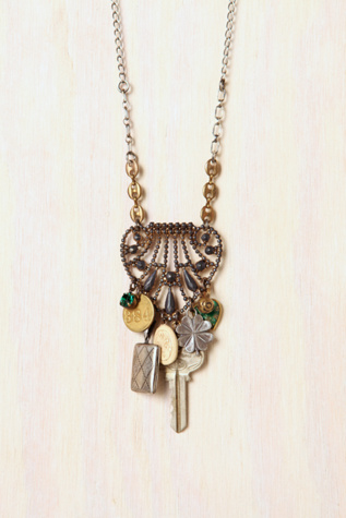 One Of A Kind Deco Findings With Key Necklace