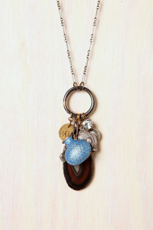 One Of A Kind Brass Ring Necklace