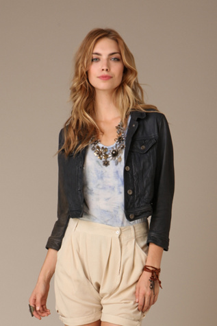 Ever Big Fork Lambskin Jacket