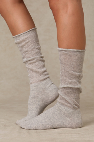 Ruffle Slouch Sock