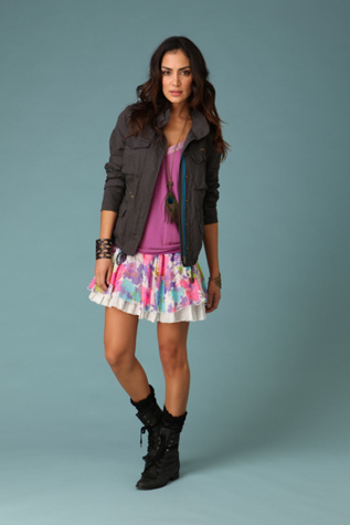 Free People Clothing Boutique > Daydreamer Skirt :  spring chiffon free people foldover