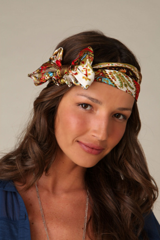 Printed Satin Headband
