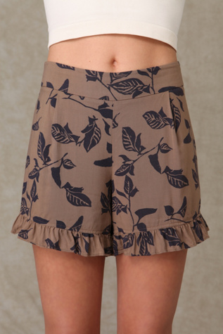 Navy/Taupe Print