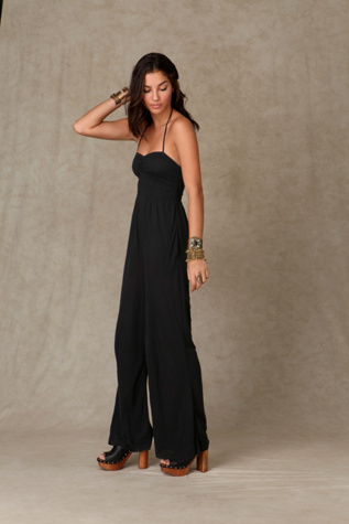 Fes Romper at Free People Clothing Boutique :  pants fashion black romper