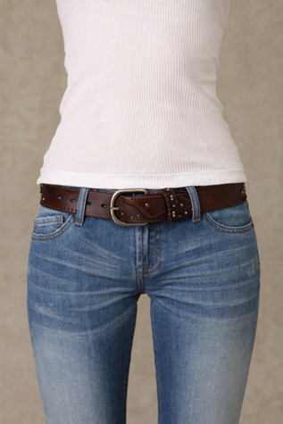 Patched & Stitched Leather Belt