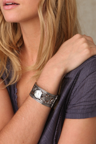 Floral Clamp Watch