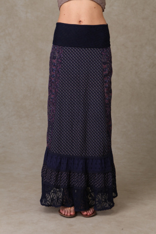 Convertible Floral Lace Maxi Skirt