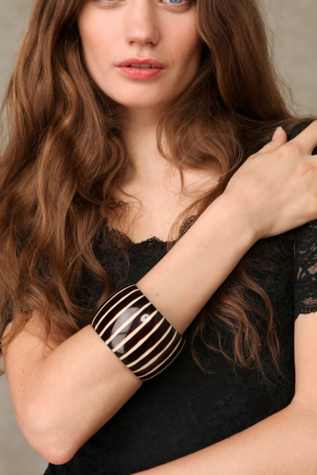 Ivory Stripe Bangle