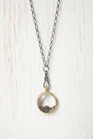 Swallow Double Crystal Locket