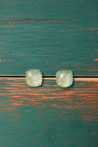Glass Stud Earrings