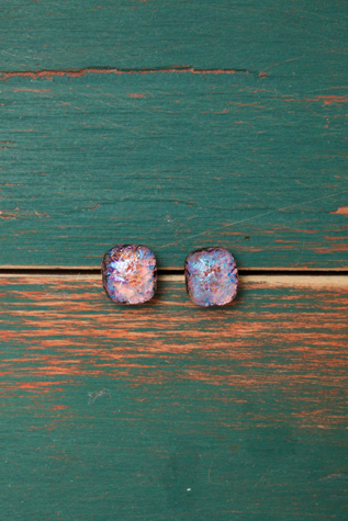 Glass Stud Earrings