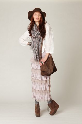 FP ONE Ruffled Layers Maxi Skirt