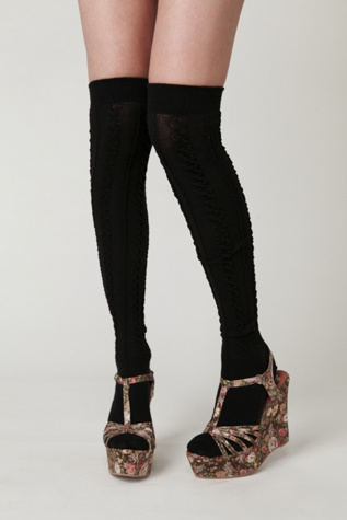 Aran Sheer Cable Tall Sock