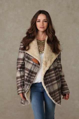 We the Free Plaid Over Sherpa Jacket