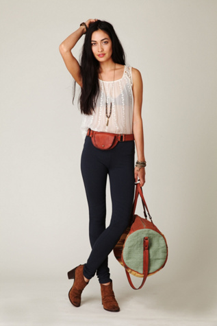 Pleated Knee Legging