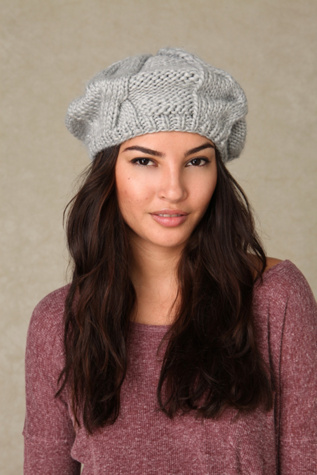 Solid Cable Beret