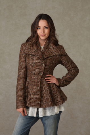 Ruffled Tweed Jacket