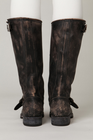 Stone Wash Slouch Boot