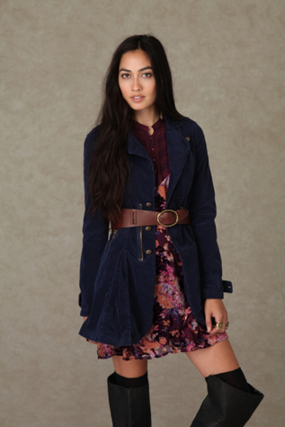 Velvet Moto Fit and Flare Jacket