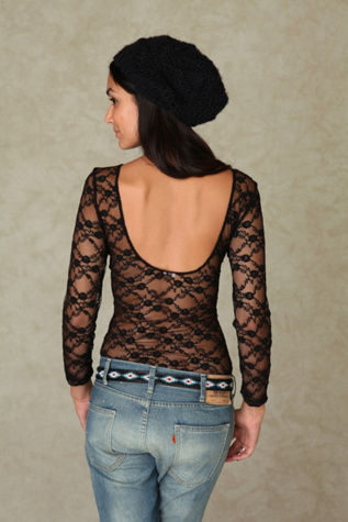 3/4 Scoop Lace Bodysuit