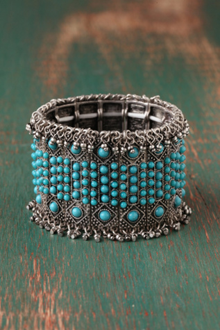 Turquoise Fringe Bracelet