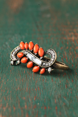 Coral Fern Ring