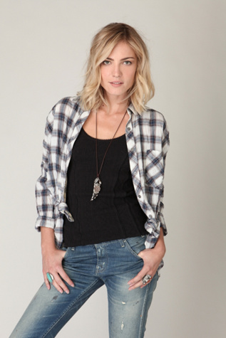 We The Free Plaid Buttondown