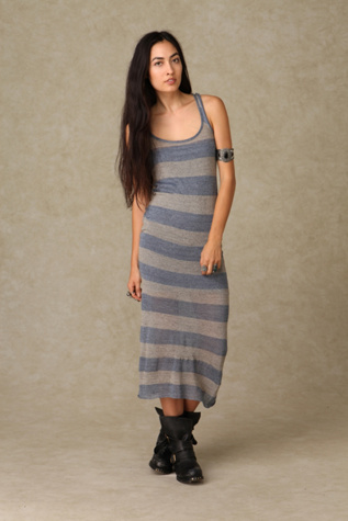 Stripe Sweater Maxi Dress