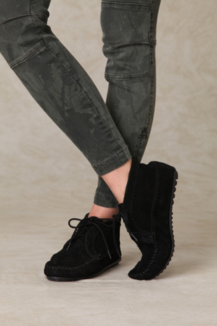 Suede Ankle Moccasin
