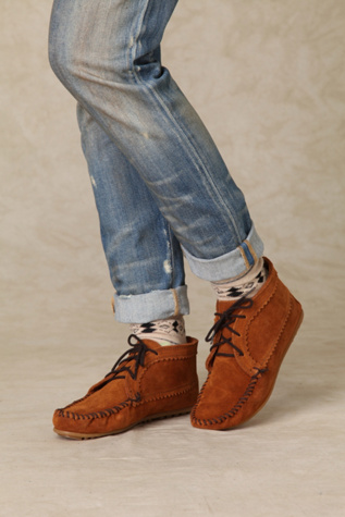 Suede Ankle Moccasin