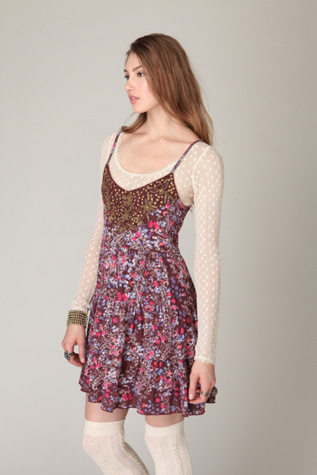 Holiday Tiered Jewel Dress