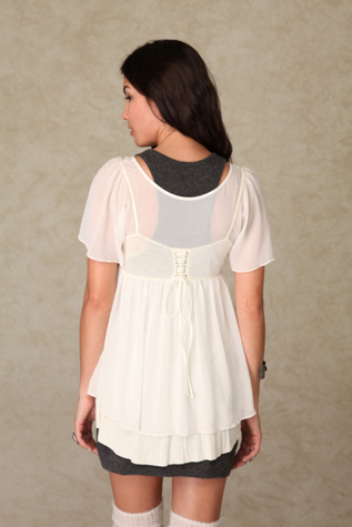 Short Sleeve Babydoll Tunic