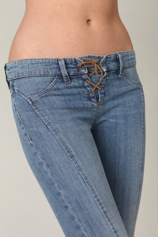 Genetic Alaina Lace Up Crop Flare